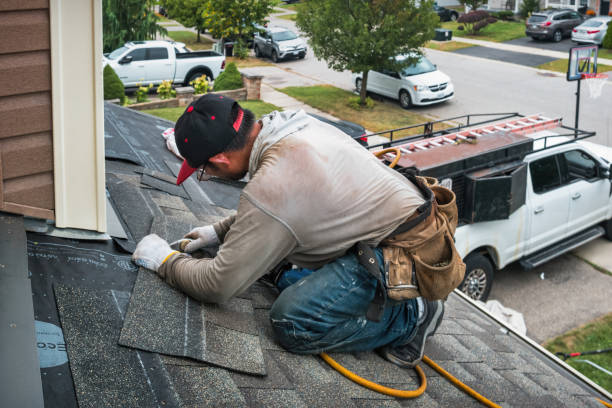 Professional Roofing technician working in Roff, OK